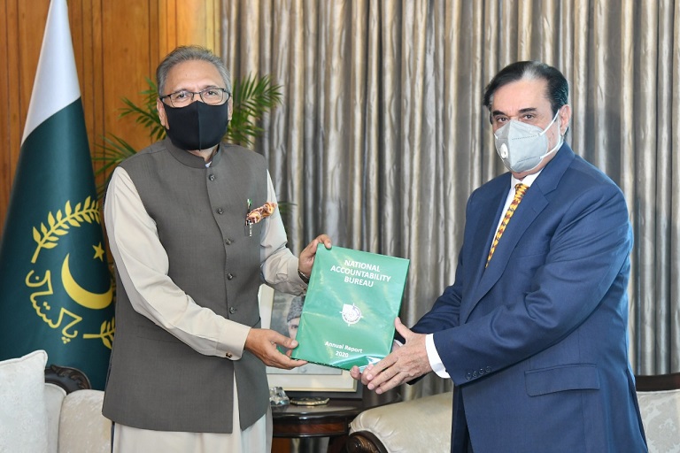 NAB report presented to Pakistan president