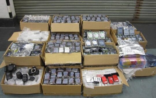 Mobile phones smuggled