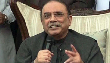 Rich result son google SERP when searching for 'Zardari '