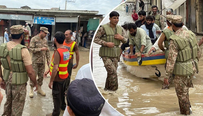 Pak Army relief and rescue