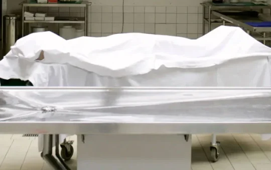 Dead body in hospital