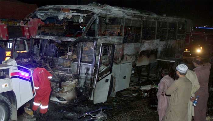 Nooriabad Bus fire