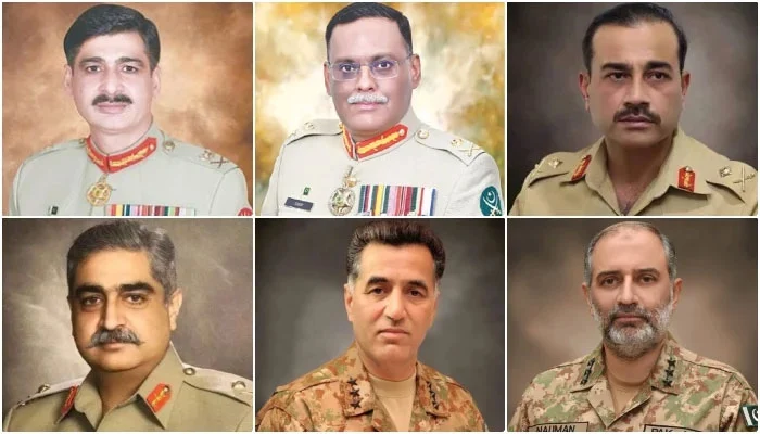 Six senior most Generals